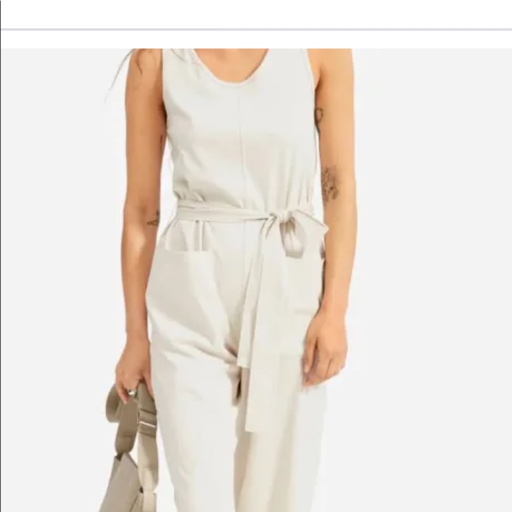 Everlane Cream Jumpsuit